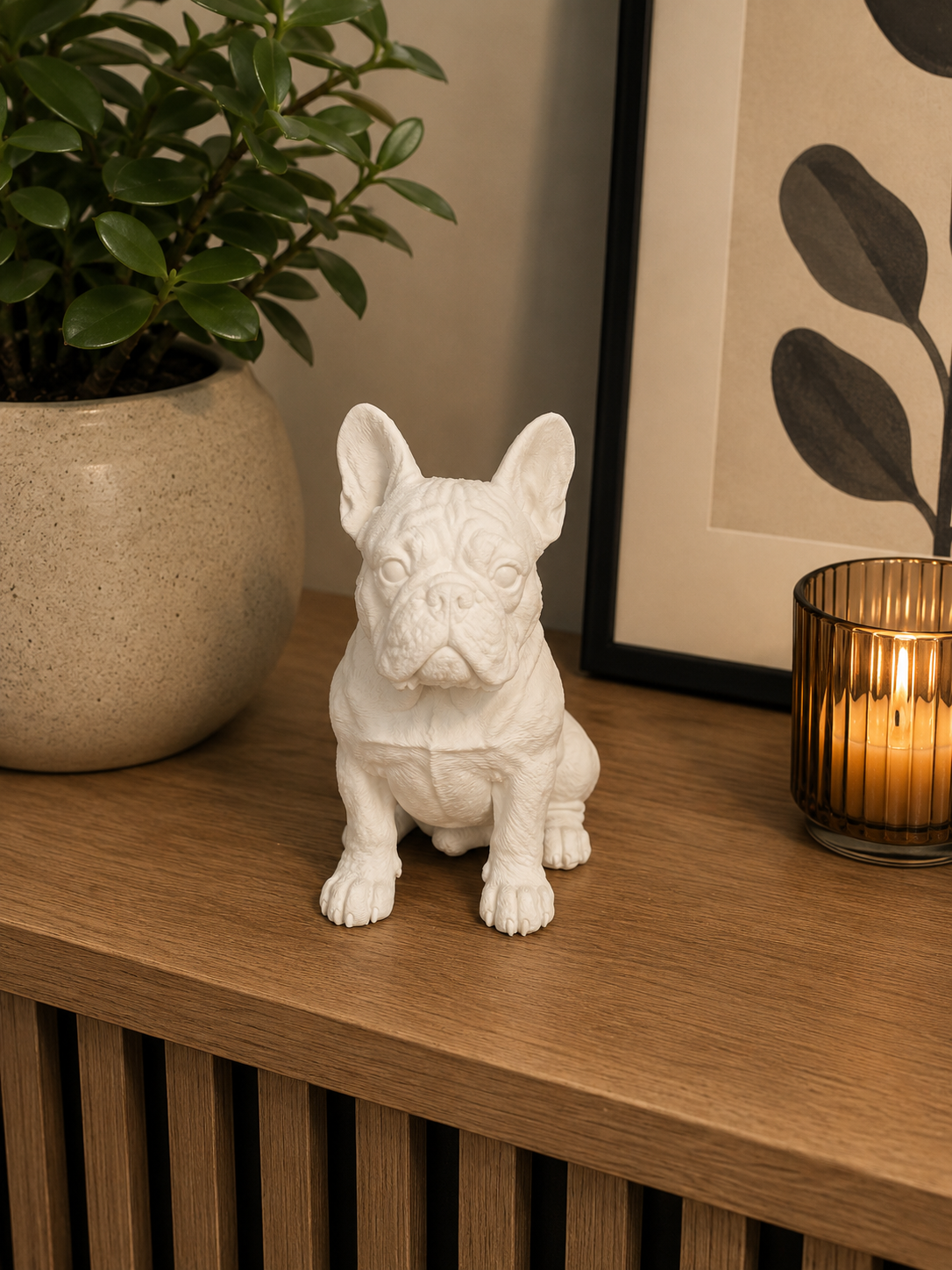Dekorative hundefigurer i forskellige hunderacer