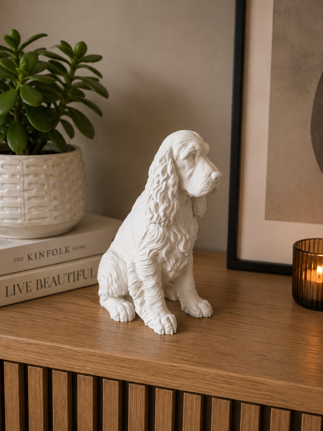 Cocker spaniel hundefigur