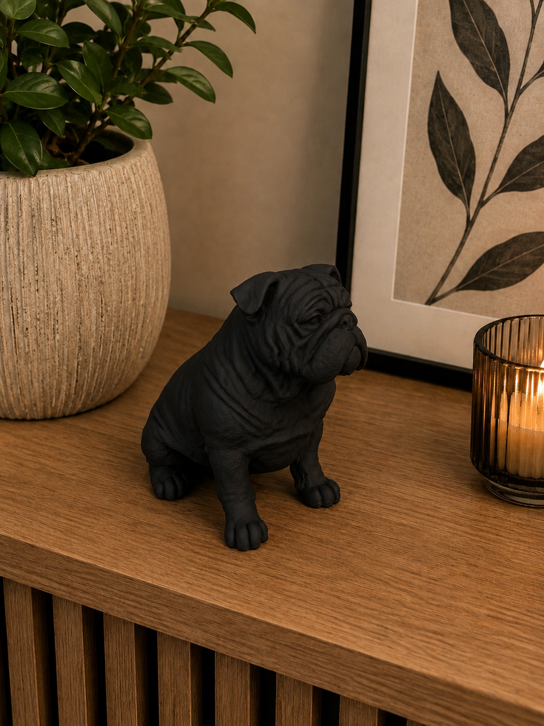 Engelsk bulldog hundefigur