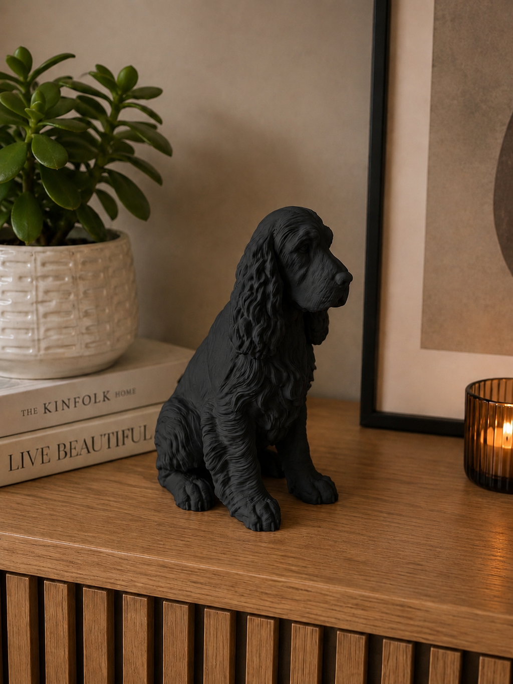 Cocker spaniel hundefigur