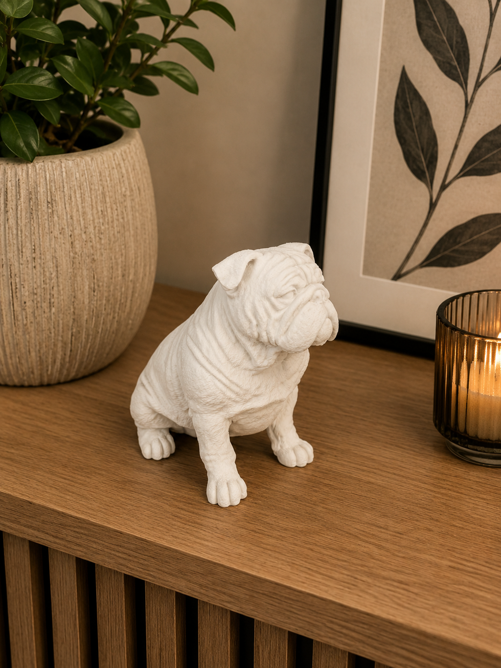 Engelsk bulldoggfigur