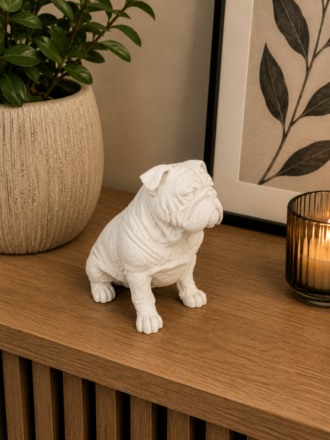 Engelsk bulldog hundefigur