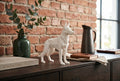 Tysk schæfer hundefigur i hvid